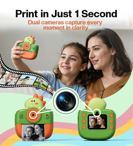 K22 Kids Instant <strong>Camera</strong> with Bluetooth, 1080P Video, Dual Lens, Inkless Printing, Fun Filters, Perfect for Young Photographers - Product Image 5
