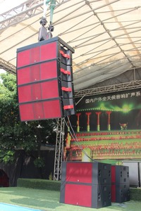 Sistema de sonido de tres vías Altavoz Doble 15 pulgadas Rendimiento al aire libre Line Array Equipo de música profesional - Product Image 6