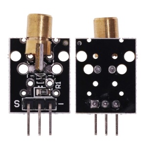 KY-008 650nmレーザーセンサーモジュール6mm 5V 5mW赤ドットダイオード銅ヘッドセンサーキット用Arduinoプロジェクト - Product Image 1