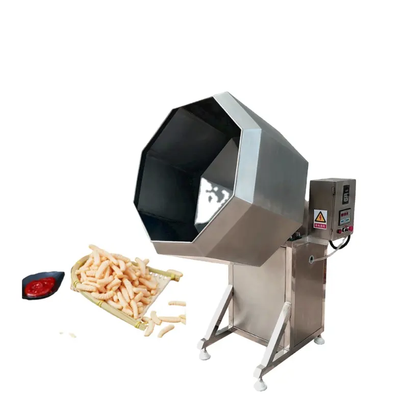 Miscelatore industriale del tamburo del condimento della patatine fritte della macchina del condimento degli alimenti a rapida preparazione