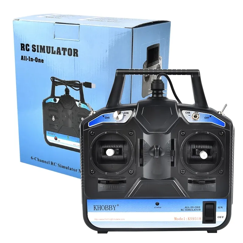 Flysky RC Simulator FS-SM600 SM600 6CH USB simulator Support G6 G7 XTR FMS For 3D Helicopter Airplane