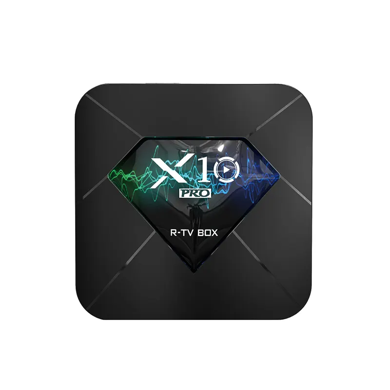 Personalizado mini X10 PRO 4k Ultra claro Core Android TV películas gratis inteligente caja de android tv