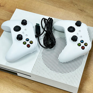 Xbox One için USB kablolu Joystick ince Host Xbox serisi S X kablolu denetleyici için çift titreşim Gamepad - Product Image 5