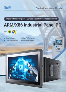 Alta calidad integrado 7 "10 pulgadas Rs232 Rs485 sin ventilador integrado Industrial Android Panel Pc Win para sistema de control