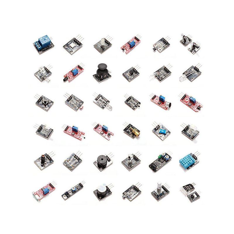 Juego de placa de sensor táctil 37 en 1, kit de iniciación para placas Arduinos oficiales