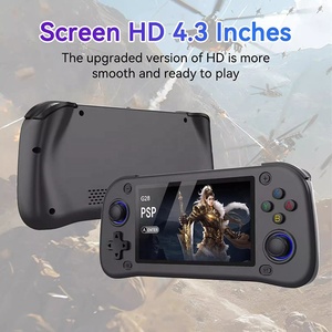 4.3นิ้ว64GB PSP คอนโซลเกมอาร์เคดมือถือเครื่องเล่นคลาสสิคย้อนยุคสำหรับ PSP รองรับ Wi-Fi PS1 HD เอาต์พุตวิดีโอคอนโซล