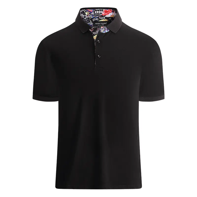 Camisa polo de golfe com gola de algodão de alta qualidade personalizada para homens, camisa de golfe em branco para negócios