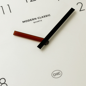 Bắc Âu hiện đại 12 inch thạch anh Đồng hồ treo tường MDF gỗ <span class=keywords><strong>Acrylic</strong></span> kim thiết kế hiển thị biểu tượng tùy chỉnh trang trí nhà cho phòng khách - Product Image 2