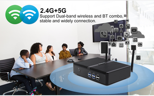 HYSTOU卓越したミニ産業用デスクトップコンピューターIntelCore i5 7267U HDVGAデュアルディスプレイWin11ファンレスマイクロPC - Product Image 5