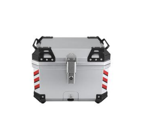 Motosiklet büyük bavul, motosiklet kuyruk kutusu, kask bagaj için güvenlik kilidi ile evrensel gövde (siyah, 45L) - Product Image 2