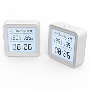 LEDEAST ZTH08 Tuya Mini Zigbee <strong>Temperature</strong> and <strong>Humidity</strong> <strong>Sensor</strong> LCD Display <strong>Temperature</strong> <strong>Humidity</strong> Meter Work with Alexa - Product Image 5