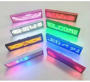 高度な品質のLEDタグプログラム可能な画面タグ視認性の高いカラフルなモバイルアプリ制御LEDライトアップ反射可能なバッジ - Product Image 3