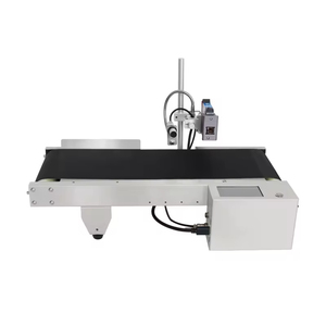 Equipo automático de impresión de código de lote pequeño con cinta transportadora para piezas de automóviles Botella de vidrio Alimentación de mascotas Bolsa tejida Juguete - Product Image 1
