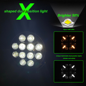 ไฟขับขี่ออฟโรด LED 7นิ้ว DRL 60W สำหรับรถบรรทุกระบบให้แสงสว่างอัตโนมัติ - Product Image 6