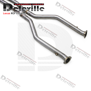 Lexus RCF/RC F 2015 2017-vakum vana için OEM paslanmaz çelik egzoz boruları kaçış Catback yanmış mavi ipuçları - Product Image 2