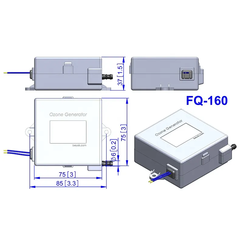 FQ-160 Integrated Ozone Generator Module Washing Machine Using Ozone