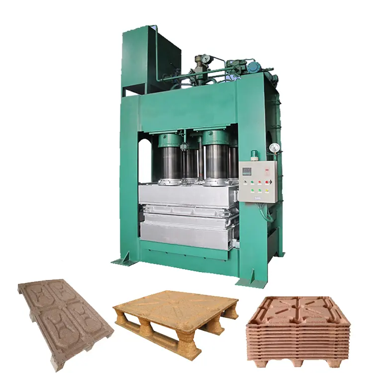 Máquina de prensado en caliente de palés de madera contrachapada, nuevo diseño, fabricación de moldes de palés de madera comprimida, en venta