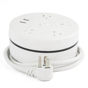 American Standard Custom Multi Plug Desk Outlets 4-Way <strong>Multiple</strong> Extension Socket 4-Outlet Surge Protector <strong>Power</strong> Strip for Laptop - Product Image 6