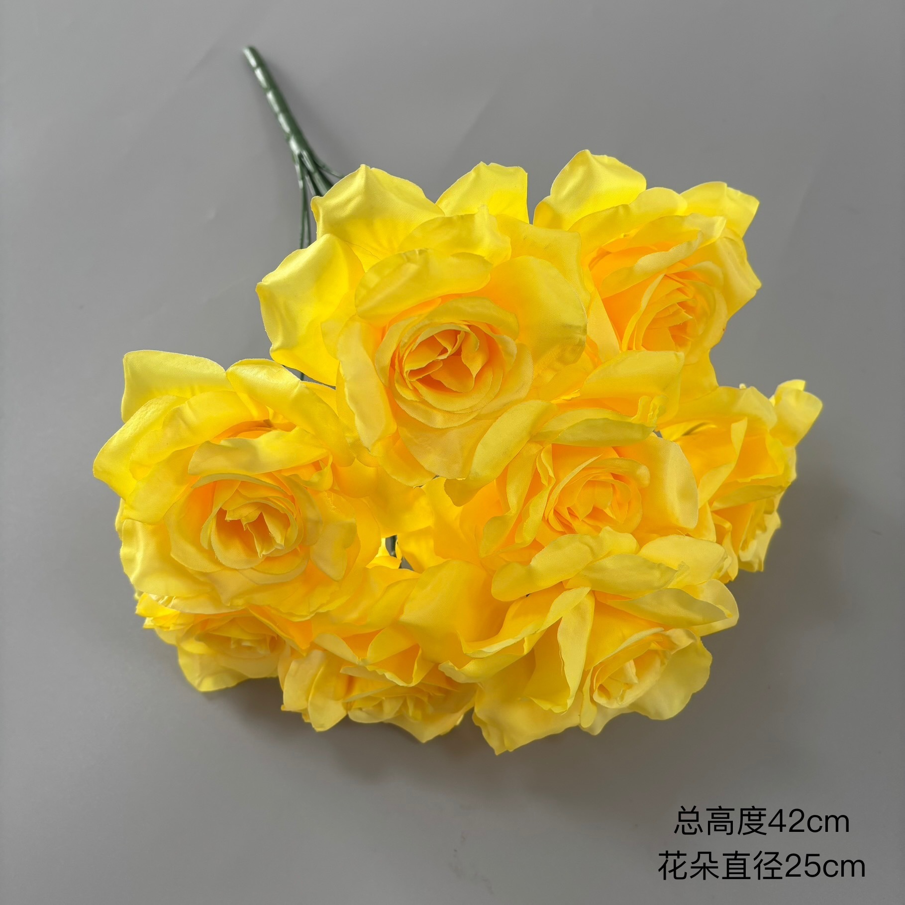 Bouquet de roses en diamant à 9 têtes