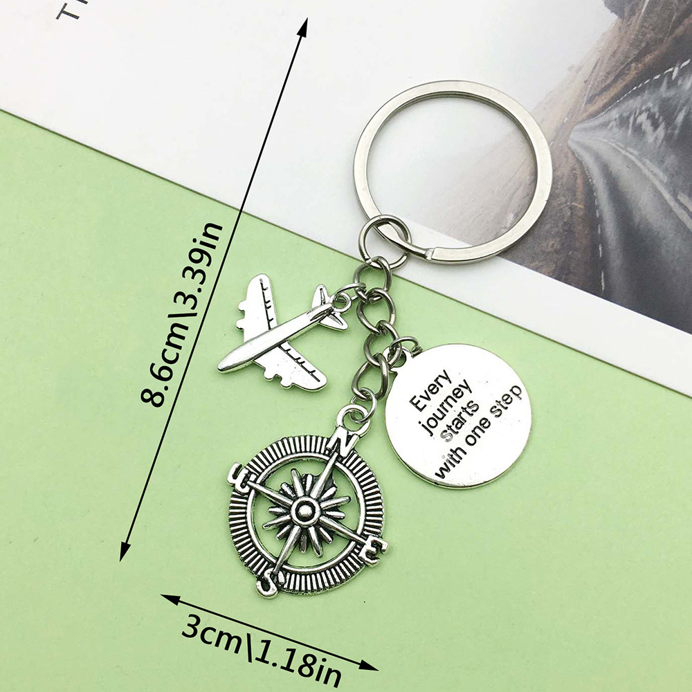 nautical aircraft letter card compass-3x86cm-111g-er576