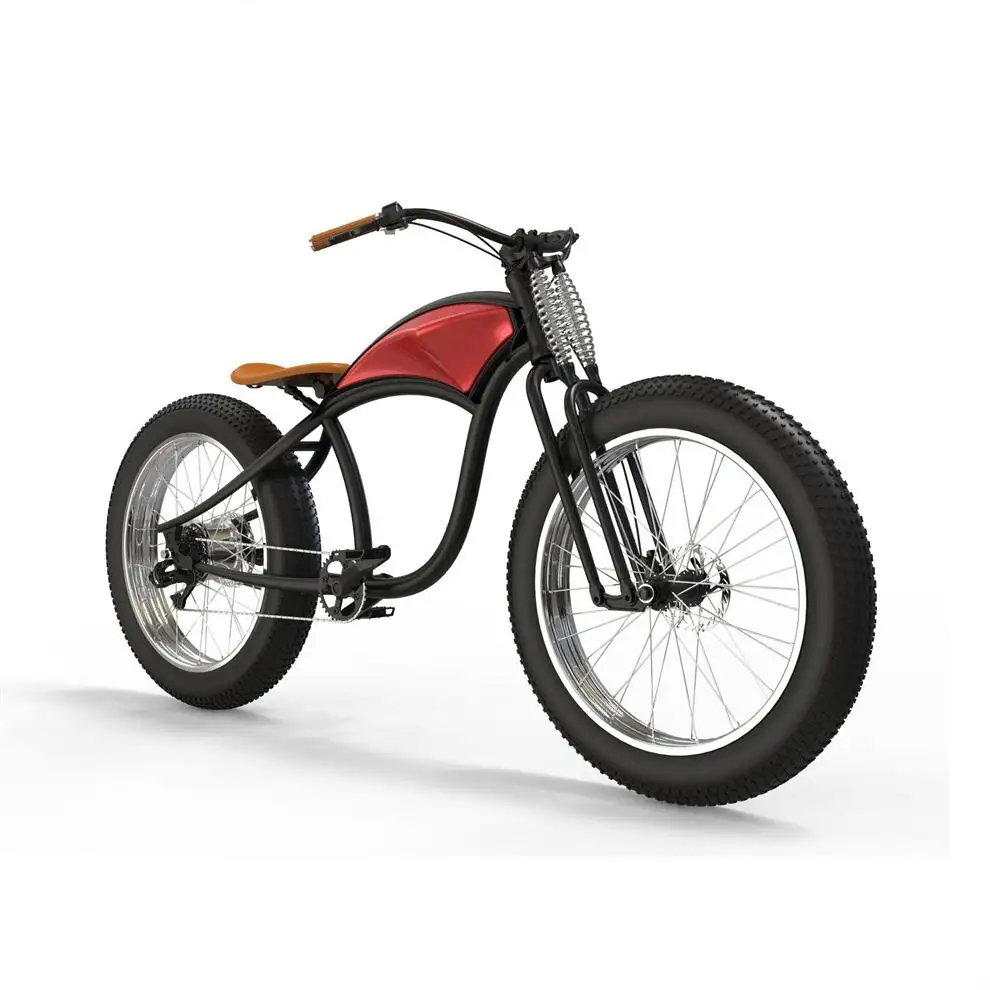 빈티지 전기 자전거 올드 스쿨 전기 자전거/비치 크루저/레트로 전기 지방 자전거 500w 750w