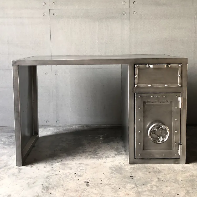 Muebles de oficina personalizados para el hogar, escritorio ejecutivo de Metal de hierro Industrial, mesa de oficina