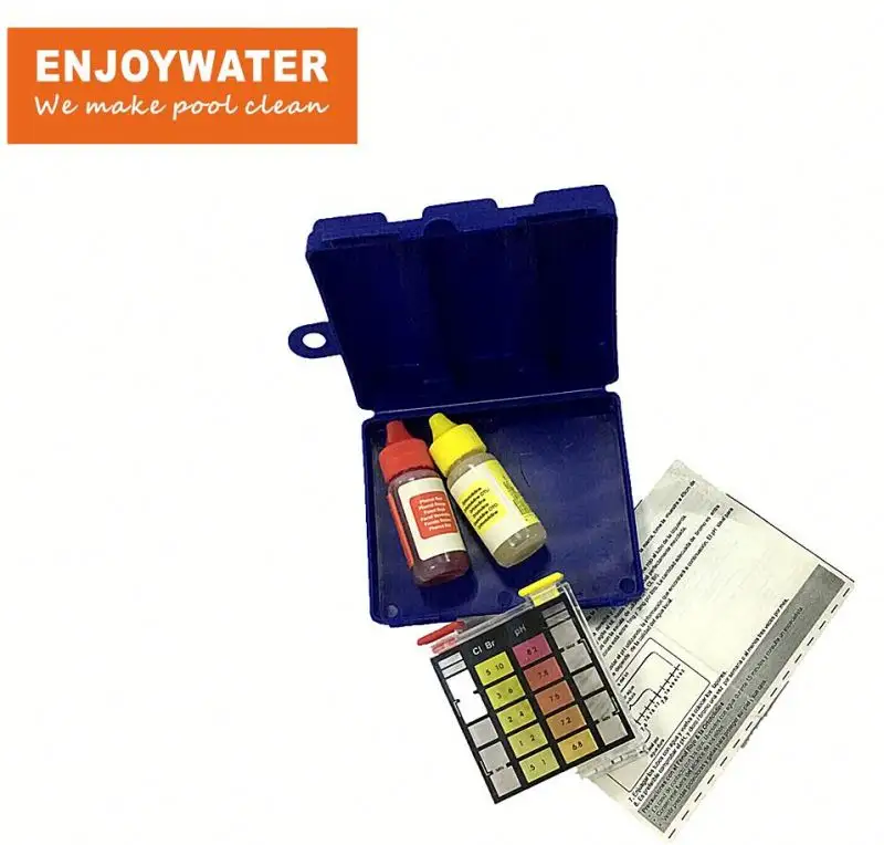 Enjoywater بركة سبا piscina المياه الكيميائية الأساسية PH & CL الكلور مجموعة اختبارات طبّية