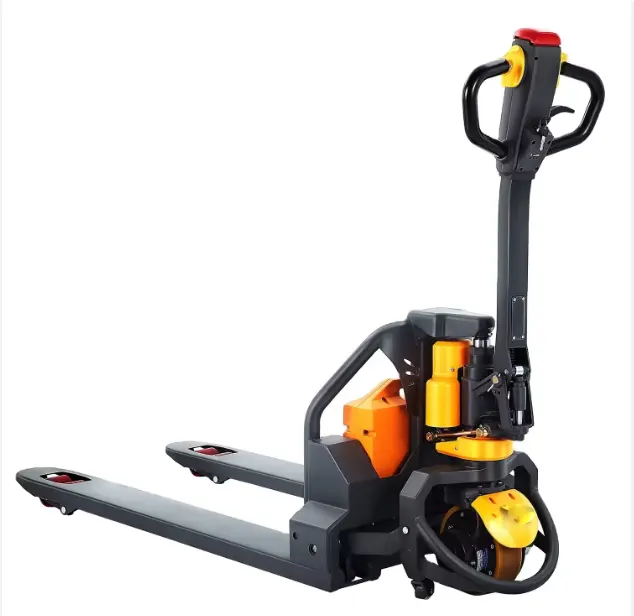 Venta caliente 1500kg Wide Balance Power Litium Electric Pallet Jack para almacén