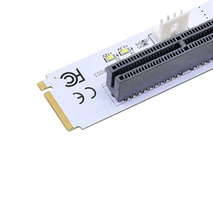 PCI Express PCI-E 4X a NGFF M.2 PCI-E Riser Card 4X a M2 Key M Adapter con indicador de voltaje LED - Product Image 6