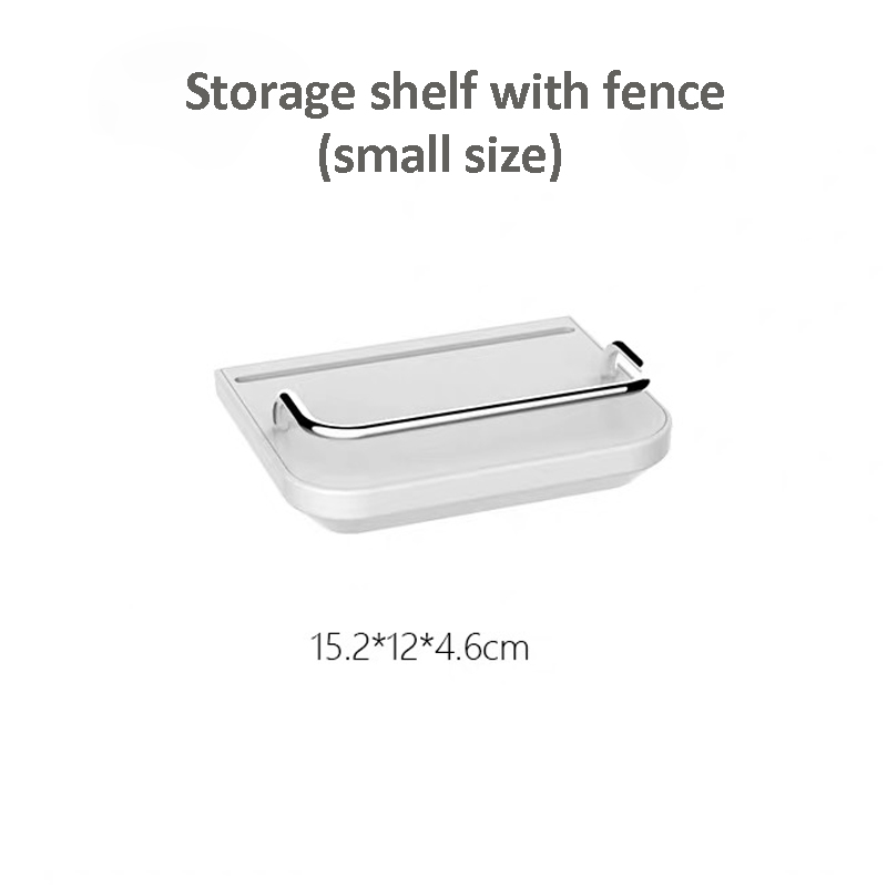 small shelf with fence
