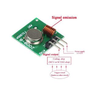433 Mhz 315MHZ RF Wireless modulo trasmettitore e ricevitore Kit DC 5V 315 modulo Wireless 433 Mhz - Product Image 6
