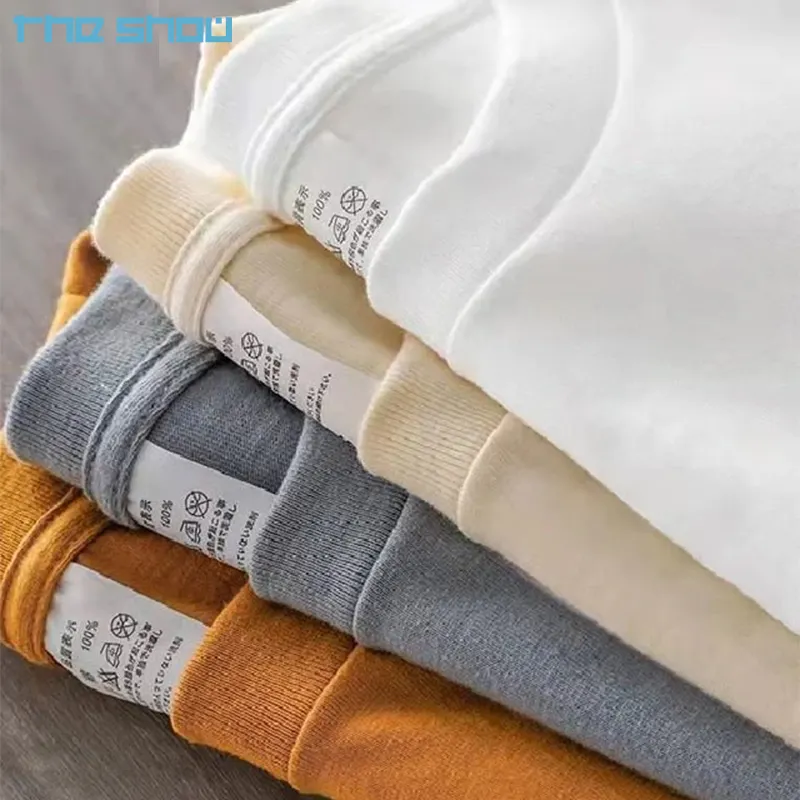 Hoge Kwaliteit Oversized Losse Pasvorm Korte Mouw Casual Shirts Voor Heren Oversized Boxy T-Shirt Zwaargewicht Katoenen T-Shirts