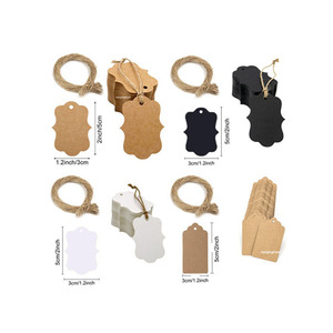 Hình Dạng Tùy Chỉnh Treo Phim Hoạt Hình Brown Tông Kraft Thẻ Giấy Cho Món Quà Giáng Sinh - Product Image 3