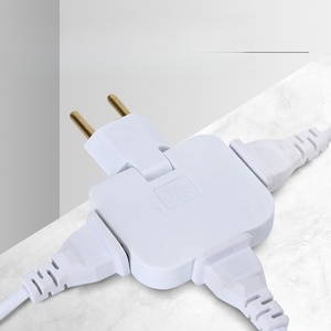 4.8MM Outlet Power Converter <strong>Rotate</strong> Charger Wall <strong>Socket</strong> <strong>Adapter</strong> Splitter Converter <strong>Socket</strong> One to Three Power Conversion - Product Image 2