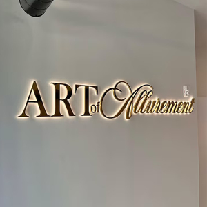3DチャンネルレターLEDライトサインカスタムバックライトフロントレター会社のフロントデスクに適したビジネス用看板ロゴ - Product Image 3