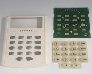 3X4 keypad silikon kustom ponsel 4x4, keypad silikon untuk panel instrumen tombol telepon seluler keypad angka POS - Product Image 5