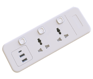 Toma de corriente de escritorio con toma de corriente de función - Product Image 1