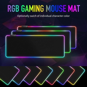 2025 New Large RGB Gaming <strong>Mouse</strong> Pad Square Light Modes Touch <strong>Control</strong> 4mm Non-Slip Rubber 3mm Extended Soft <strong>Computer</strong> <strong>Keyboard</strong> - Product Image 2