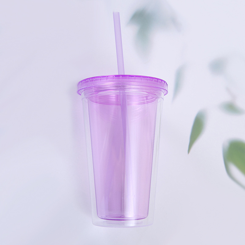 450ml purple flat cap