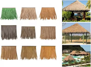 Protected Fire Retardant PVC Synthetic Thatch <strong>Roof</strong> Sheet for Outdoor Use Traditional for <strong>Tropical</strong> Resorts Beach Bars <strong>Roof</strong> - Product Image 3