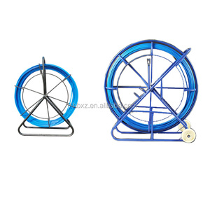 Manufacturer 6mm X 150 Meters Fiberglass Cable Push Puller Copper Trace <strong>Wire</strong> Fibre Glass Snake Duct Rodder