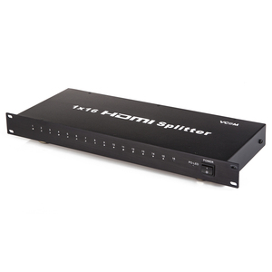 VCOM 1 entrada 16 salida 1080p 3D HDMI Splitter 19 "1U con adaptador de corriente 1 ordenador 16 selector de monitor