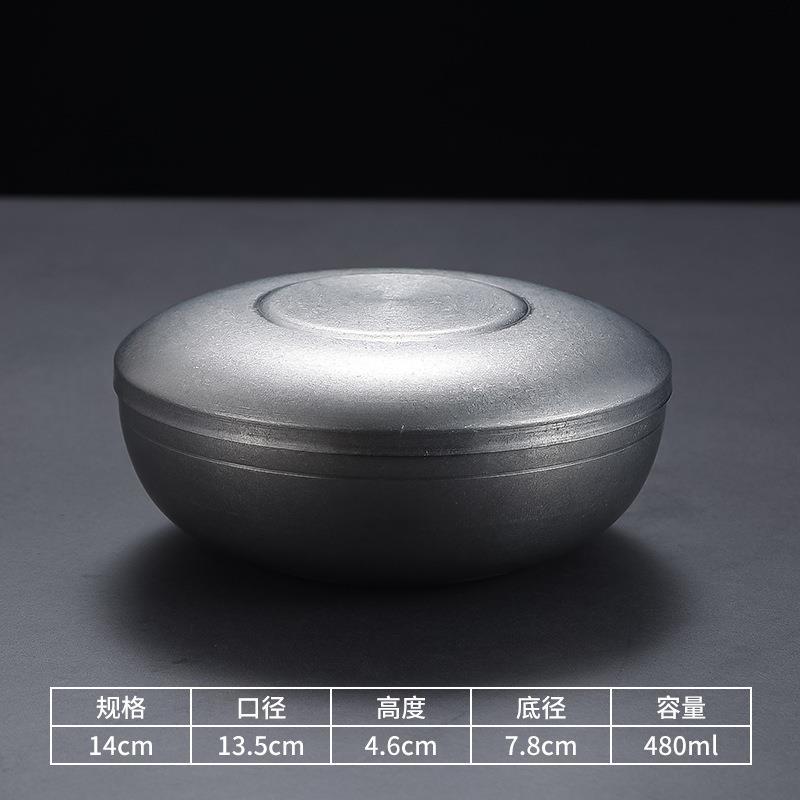 13.5cm single-layer kimchi bowl with lid (retro style)