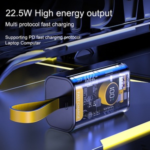 <strong>QC3.0</strong> PD Fast Charger 22.5W Digital Display 10000mAh <strong>Power</strong> Portable <strong>Bank</strong> External Battery Pack High Speed With Lanyard - Product Image 4