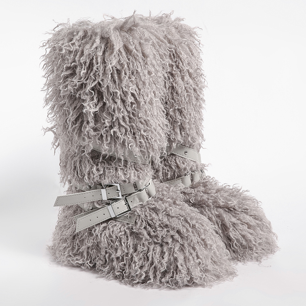 Gray-thick-soled-laced-size 40