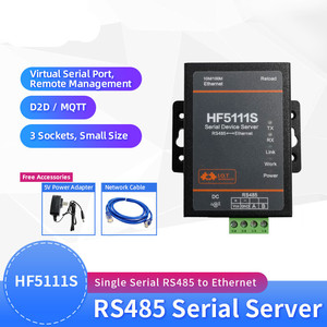 DYD TECH HF5111S küçük boy RJ45 RS458 seri Ethernet ücretsiz RTOS seri Port iletim dönüştürücü seri sunucu - Product Image 3
