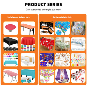 Đồng bằng dùng một lần LDPE không thấm nước hình chữ nhật Khăn Trải Bàn Hoa phục sinh bảng bìa cho tiệc cưới bên sử dụng nhà - Product Image 5