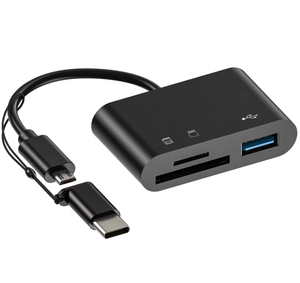 热卖适用于Otg 2.0 Tf Cf Sd存储卡读卡器的2合1转换器，适用于微型Usb Type-c适配器 - Product Image 6