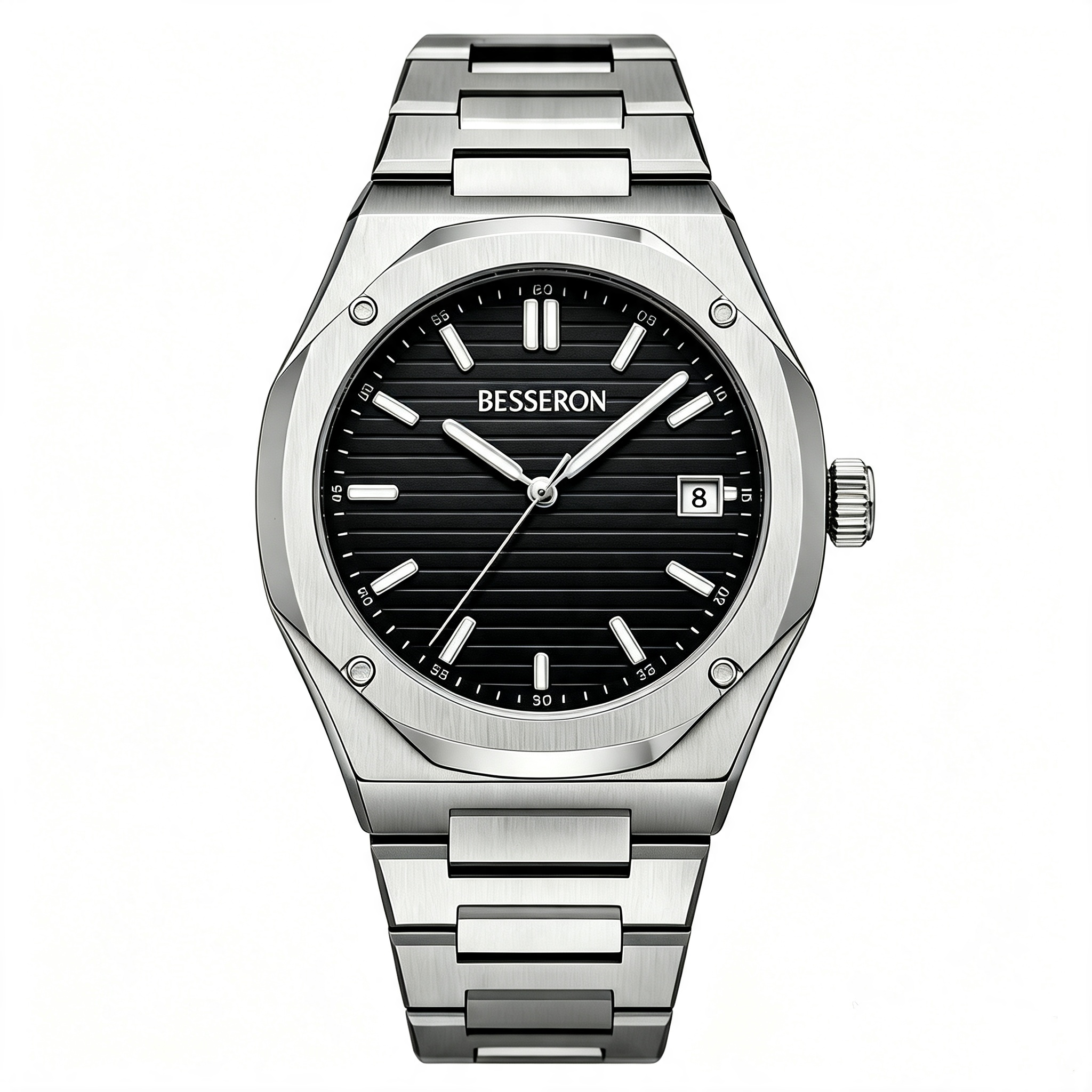 Reloj de hombre con esfera negra