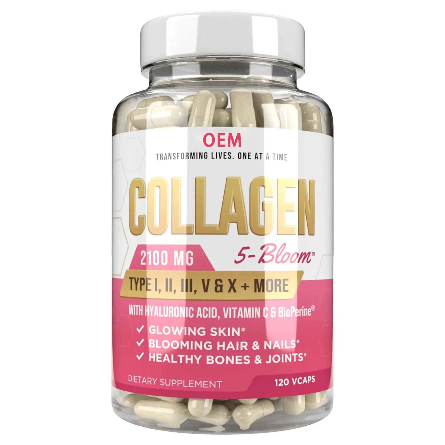 Healthcare Supplement Private Label fish collagen powder marine collagen